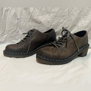 Dr. Martens Leather Mary Jane Heeled Shoes